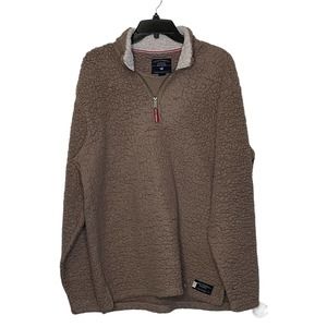 Southern Marsh Brown Quarter-Zip Sweater